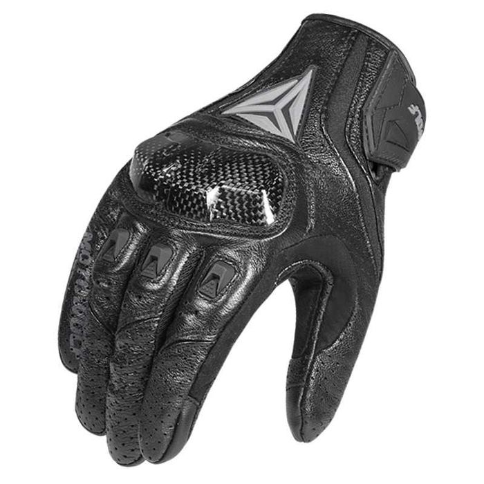 Manusi piele moto piele MotoWolf protectie carbon touchscreen