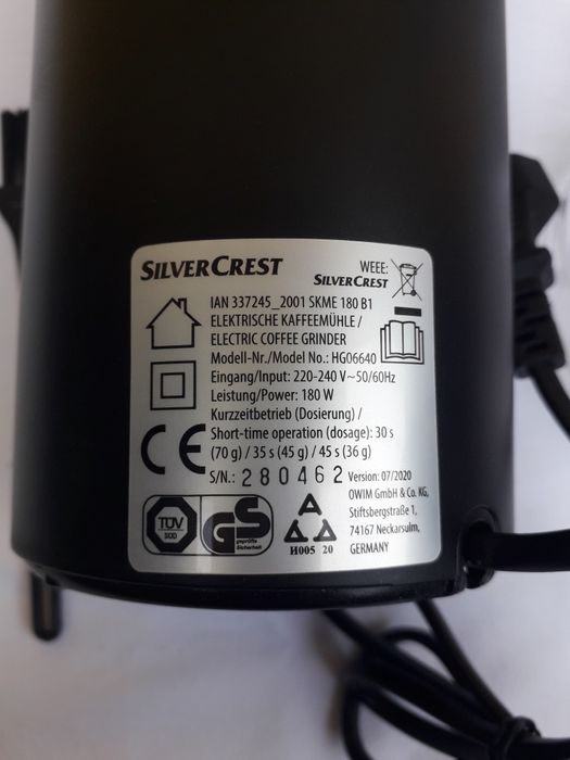 Rasnita electrica pt. cafea