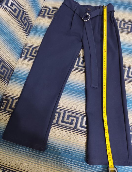 Школьные брюки синие до 10 лет на девочку