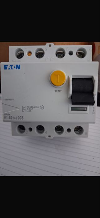 Intrerupator diferential RCCB, 4P, 40A si sigurante 16A