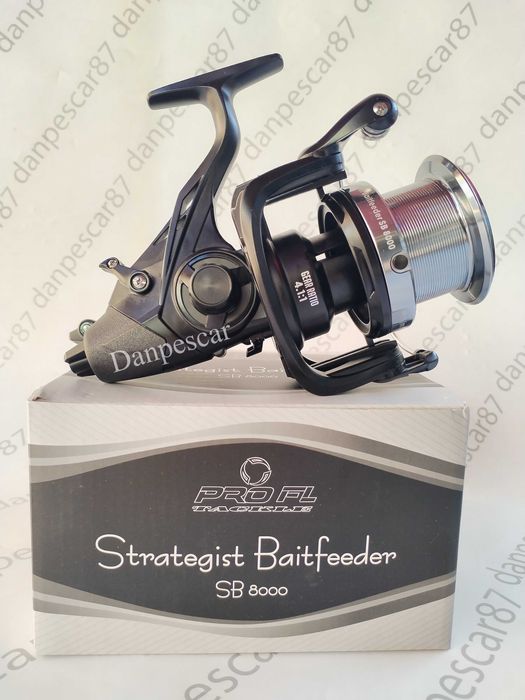 SET 4 Mulinete Crap PRO FL Strategist Baitfeeder SB8000 0,30/420m