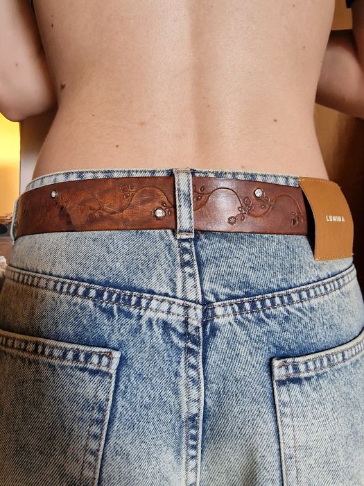 Кожен колан с катарама