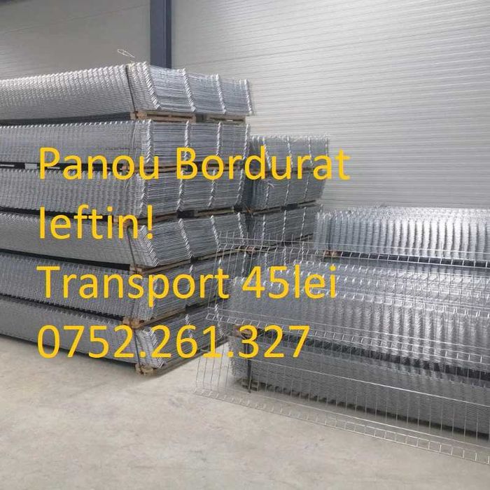 Plasa/ panou bordurat /TEAVA/ STALP 3.5-4.9MM/Zincat /Verde/Gri