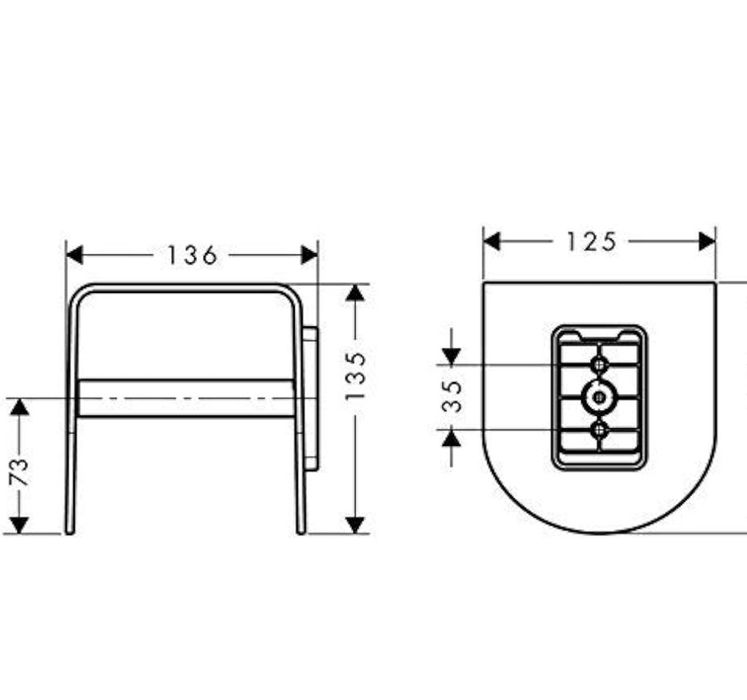 Axor Hansgrohe 42436000  Държач за тоалетна хартия