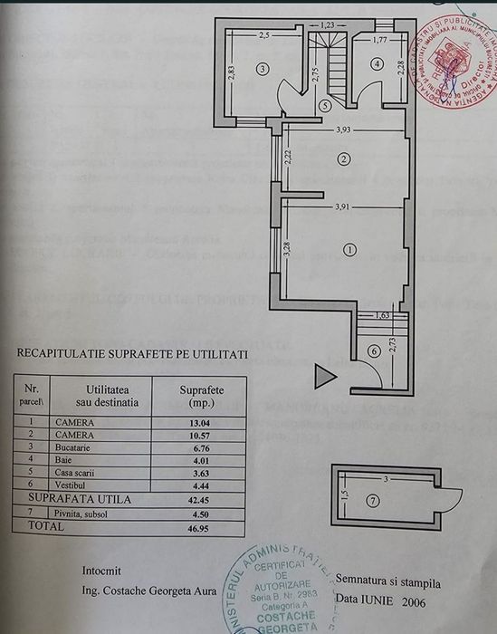 Apartament in vila Central Dispus pe 2 etaje