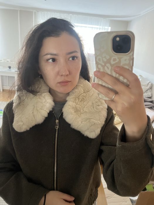 Меховой воротник съемный