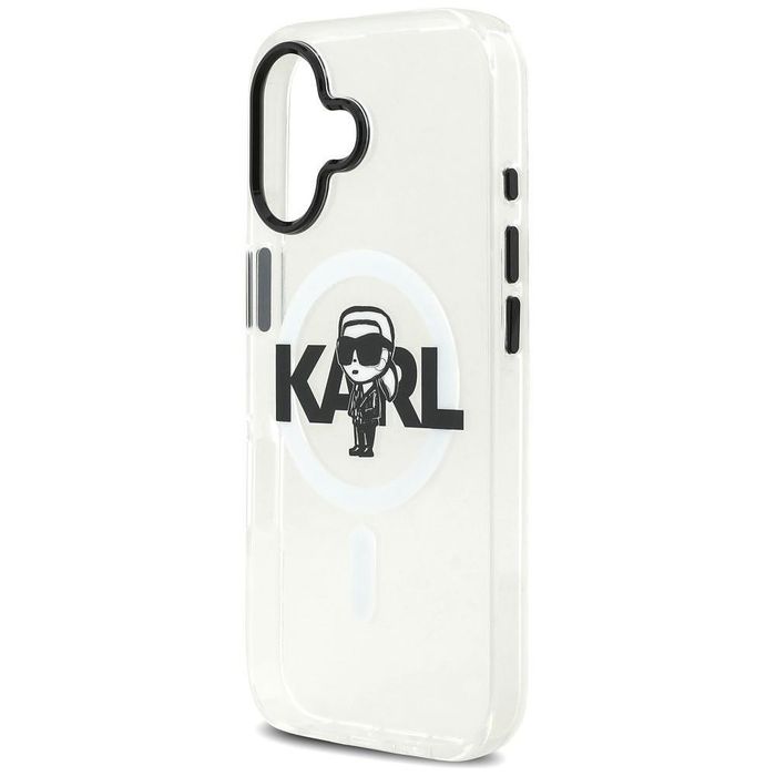 Karl lagerfeld iml karl sketch logo magsafe case for iphone 17 clear