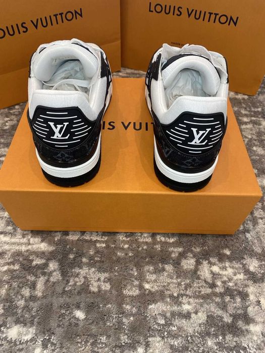 Adidasi Sport Sneakers Luis Vuitton LV Trainers Skate Black White - Livrare Verificare