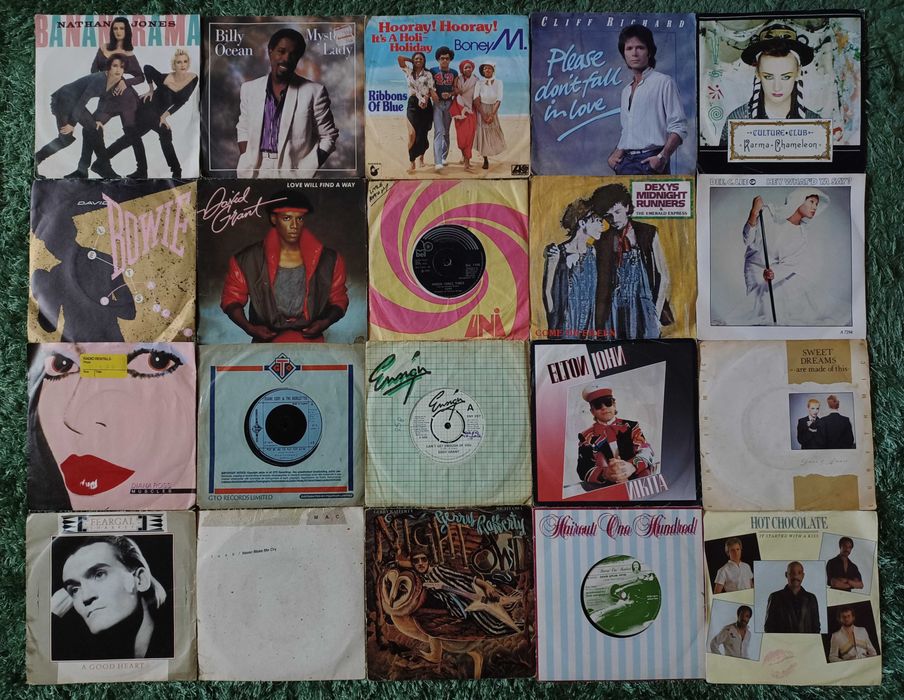 Discuri vinil single Diana Ross, Hot Chocolate, Human League, ELO...