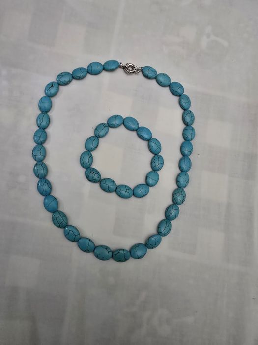 Колье и браслет,из бирюзы