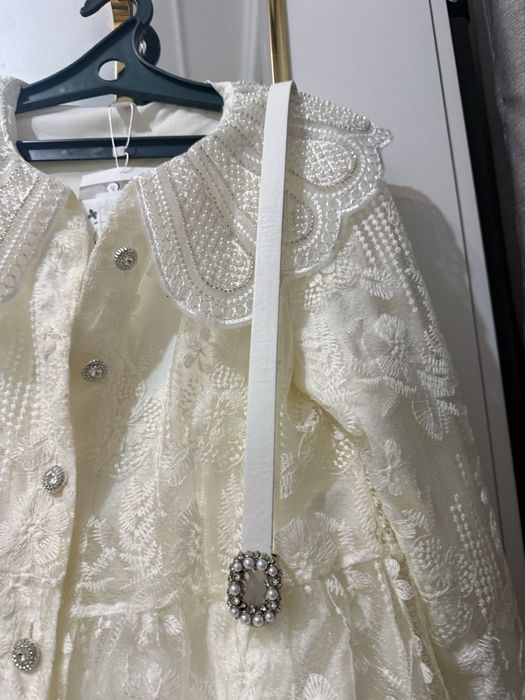 Платье кружевное, длинное