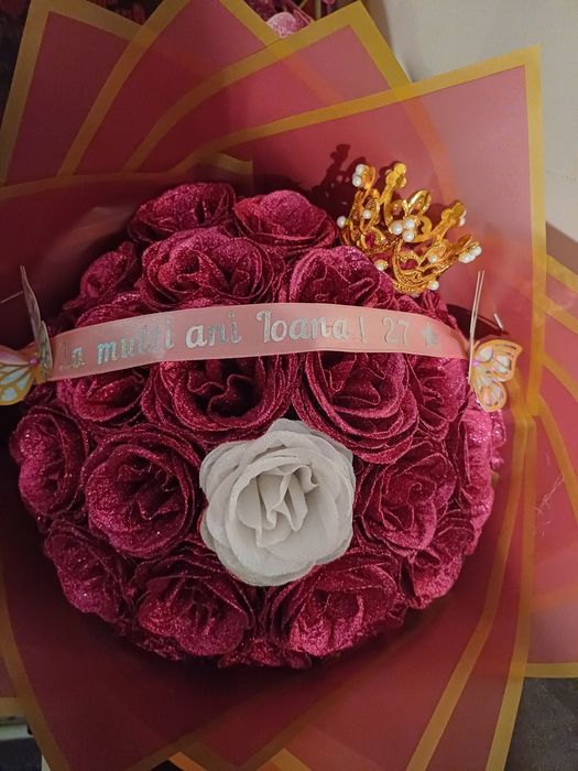 Buchete trandafiri din sapun