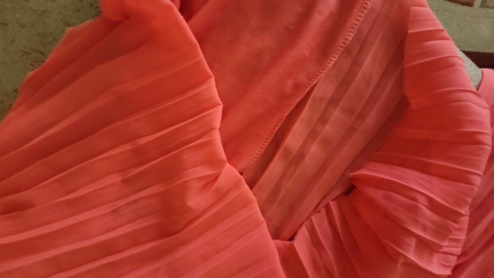 Fusta-pantalon de vara roz somon