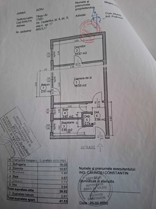 Apartament  de vânzare  2 camere