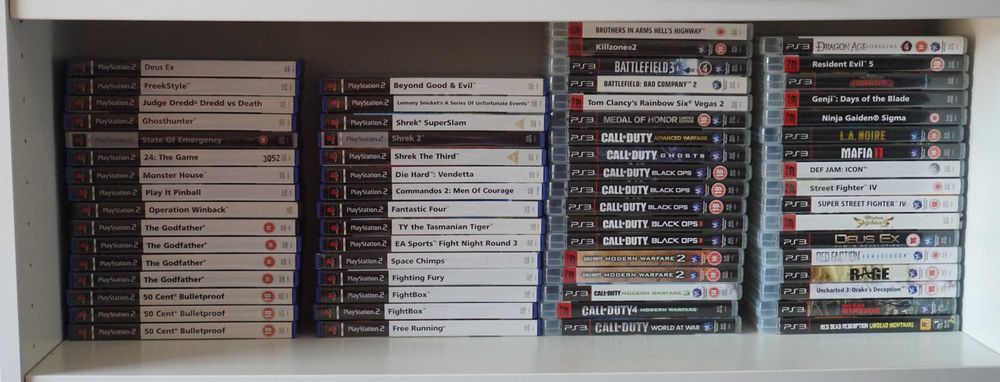 Лот от 625 игри за PS2/PS3/PS4 Okami/God of War 2/SVR 2011/Crash/GT3