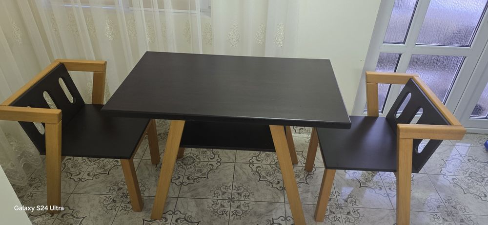 Set Dining Premium – Lemn Masiv de Fag – Design Modern & Compact