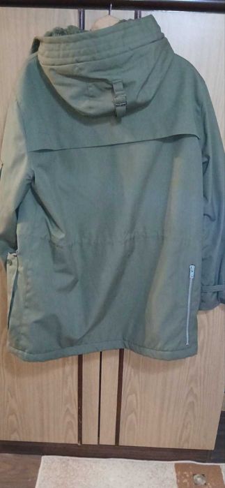 Мъжко зимно зелено яке с подплата