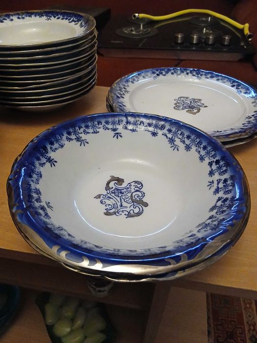 Seriviciu de masa cobalt 12 persoane