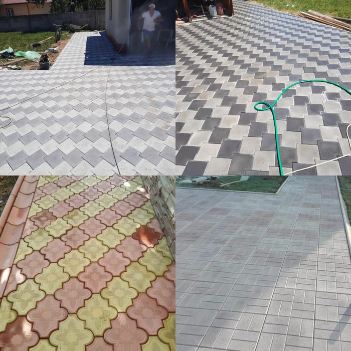 Pavele Pavaje din beton comprimat aditivat - Model Retea 2 Combi