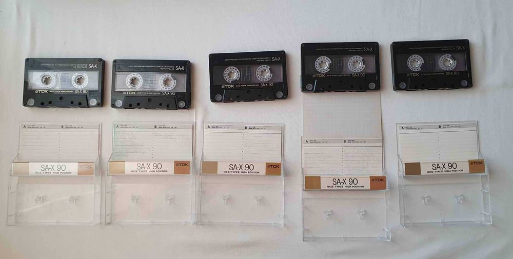 Аудио касети TDK SA-X90, TDK SA-X60, TDK SA-X100