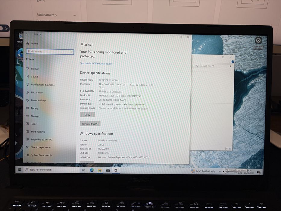 Laptop Notebook ASUS Vivobook X1500E i7 | 12GB RAM | SSD 512GB | Full HD | Ca nou