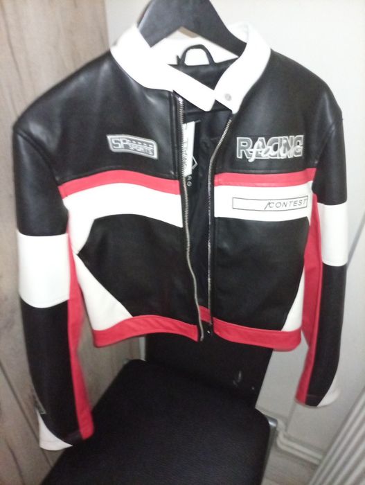 Jacheta de piele pentru motocicletă