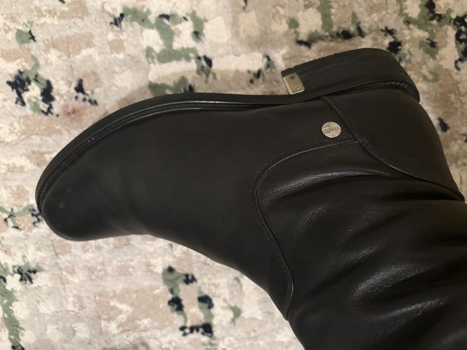 Сапоги зимние кожаные