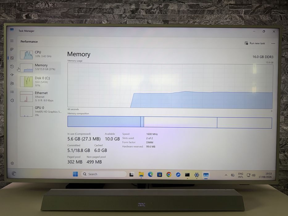 Unitate PC  CPU intel i5- 6500, RAM 16 GB DDR3L,  SSD 480 GB, Windows 11, carcasa SFF