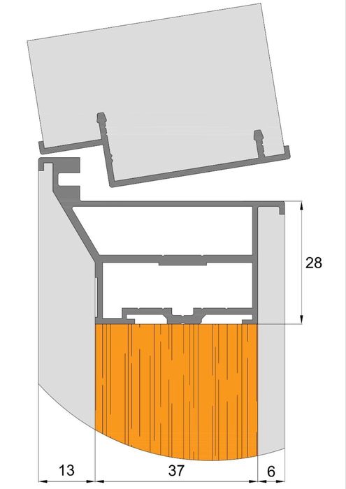 Алюминиевые профили для скрытого монтажа