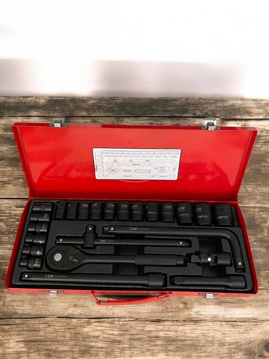 Гедоре к-т с ударни ковани вложки 24 части на 1/2 TBW Germany