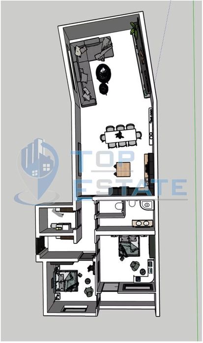 Продава се Тристаен апартамент в Велико Търново, Бузлуджа - 150 кв.м за 905 €/кв.м - Снимка #1
