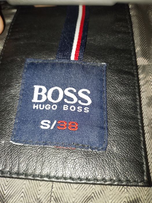 Кожаная куртка чёрная