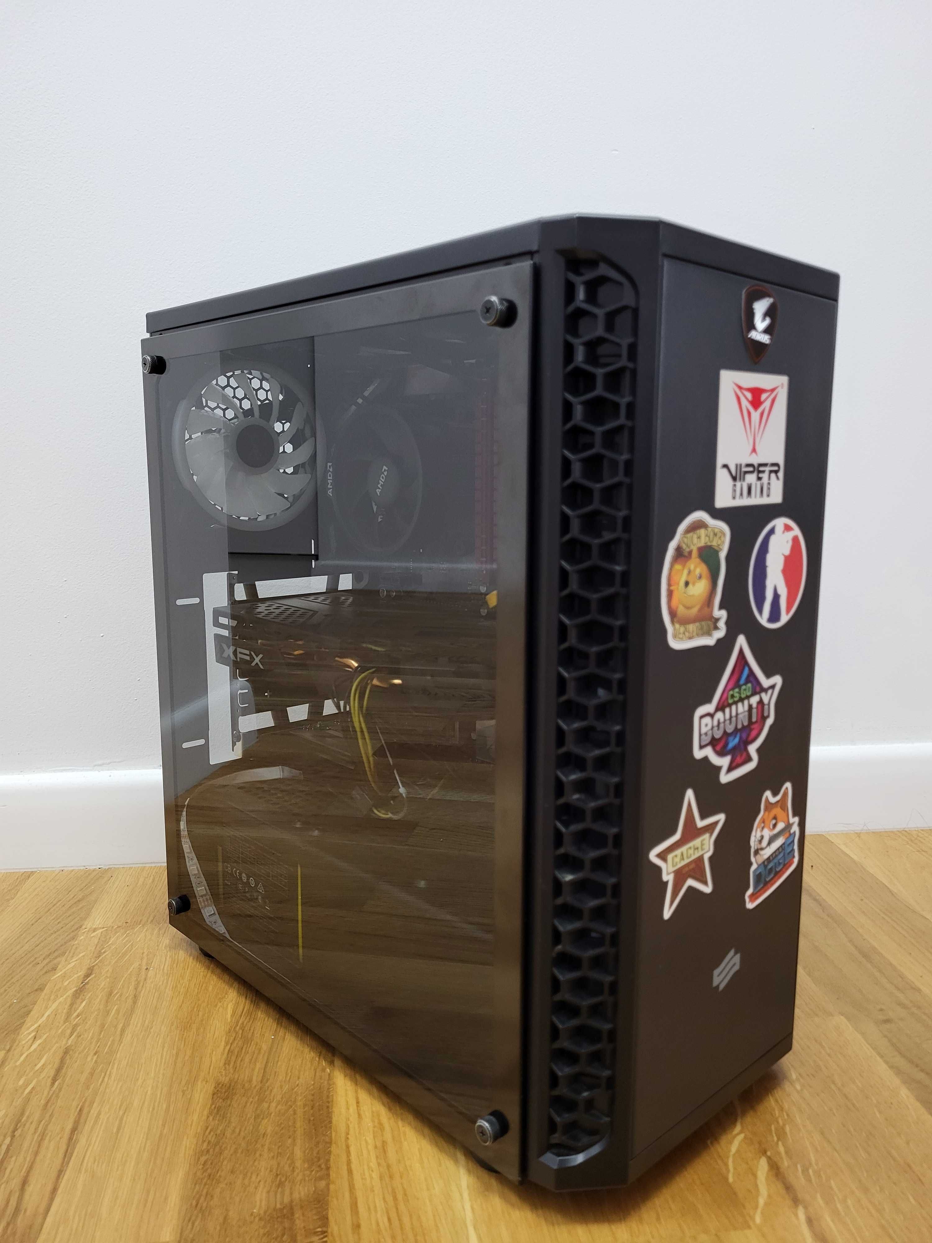 Sistem PC AMD Ryzen 3600x AMD Rx 580 8GB 16 GB RAM DDR4