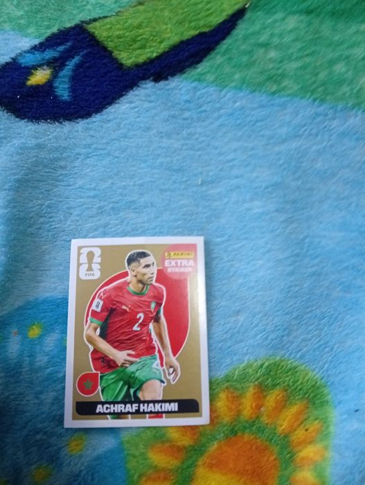 Vand achraf hakimi extra sticker gold