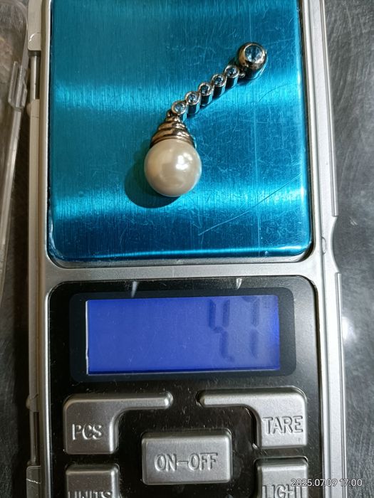 Vind pandantiv din aur 14kt cu perla Akoya și topaze