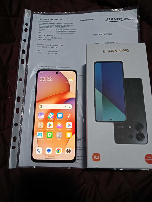Xiaomi remi note 13 nou cu garatie