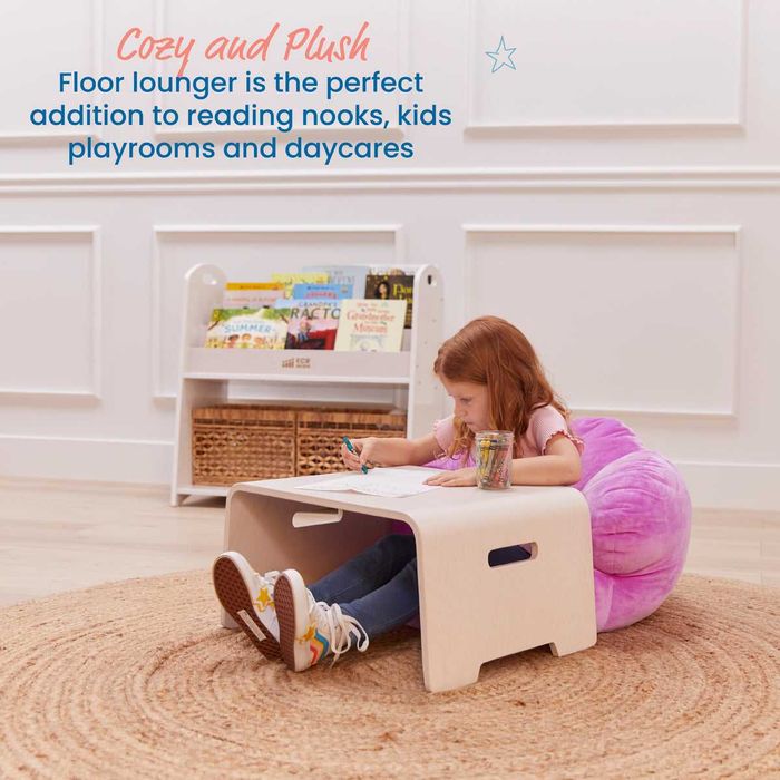 Стич плюшено детско кресло, син/розов, Stitch and Lilo