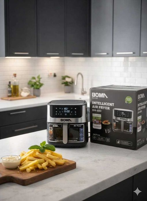 Фритюрник с горещ въздух Boma  2200W 12л air fryer еър фрайър