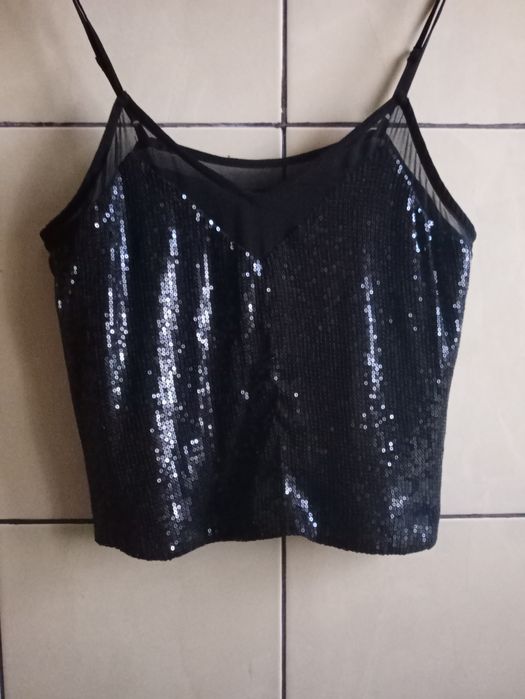 Top sexy cu paiete/măsură S/H&M
