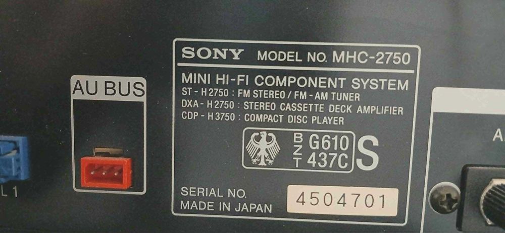 Sony MHC-2750 – пълен Hi-Fi сет с дистанционно