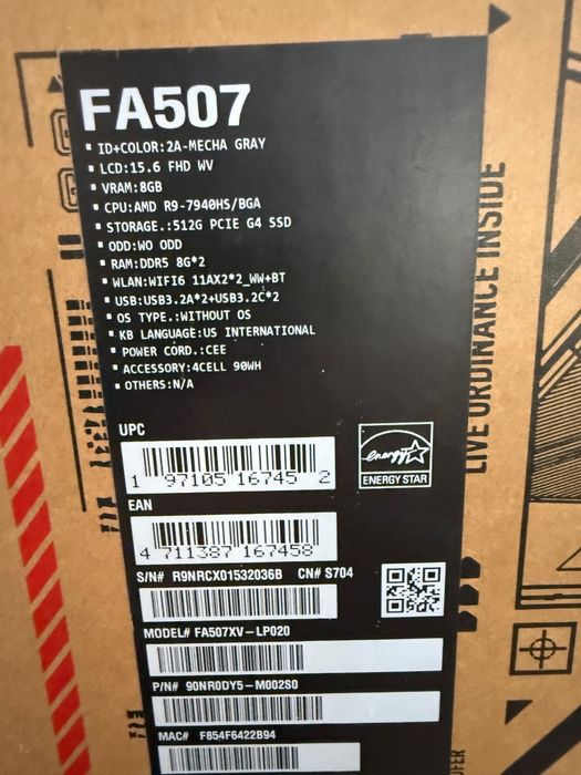 Asus Tuf Gaming A15 Amanet BKG