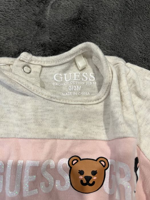 Бебешки памучни ританки GUESS 0-3M