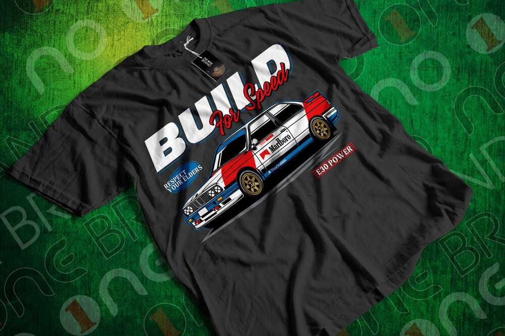 Tениска BMW E30 Build for speed Сублимация
ДТФ/DTF