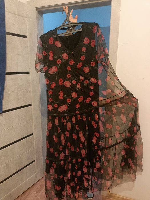 Платье шифон  58-60  размер