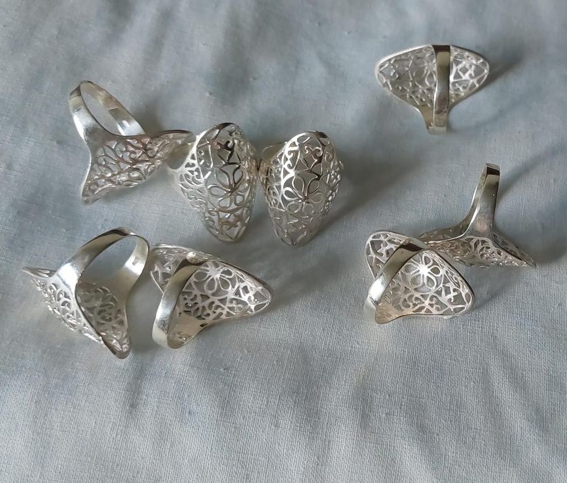 Серебряное кольцо (ручная работа), 925 проба