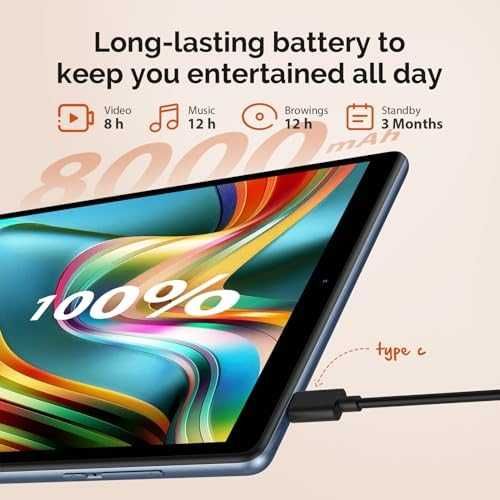 Нов FORUSER 10” Android 14 таблет, 2.0Ghz 5G WiFi, 36GB RAM 128GB R