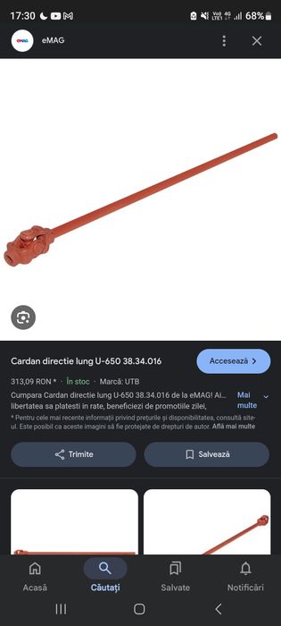 Vând cardan directie u650