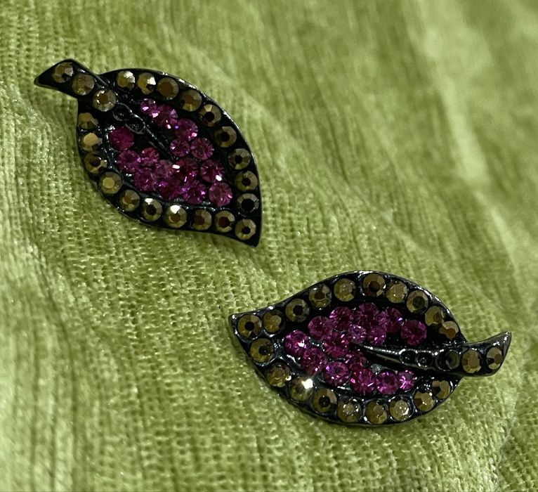 Серьги камни Swarovski