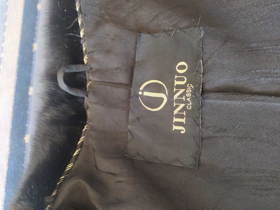 Шуба норка, воротник чернобурка