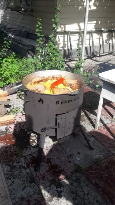 Очаг для костра Kukmara Учаг kaz005 + казан8  15  22 л